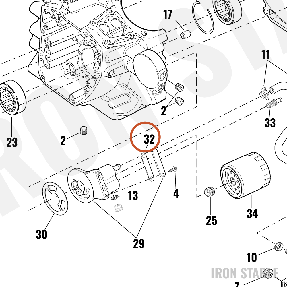 Harley-Davidson Gasket, Oil Port Cover