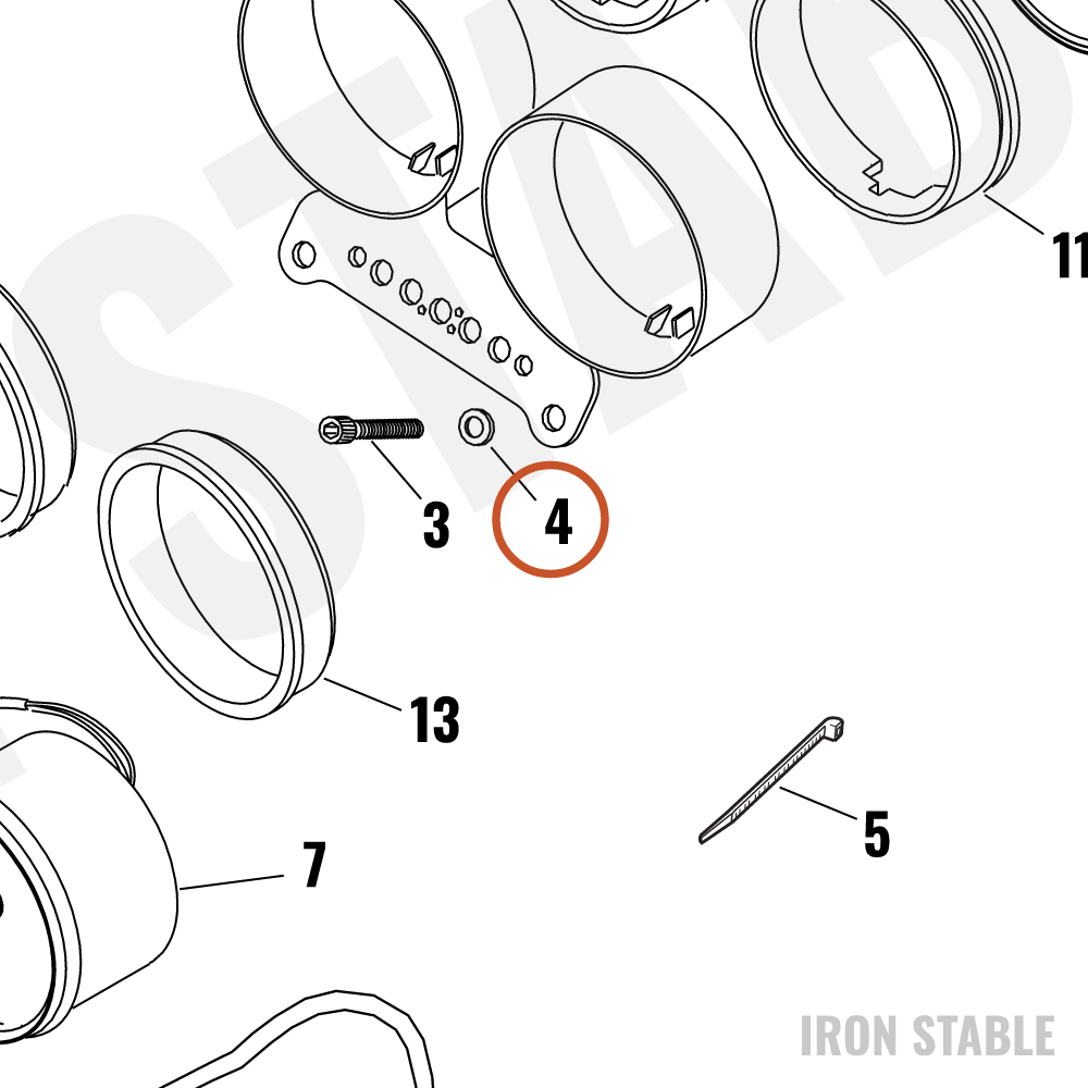 Harley-Davidson Washer, Plain, Type-A/Chrome