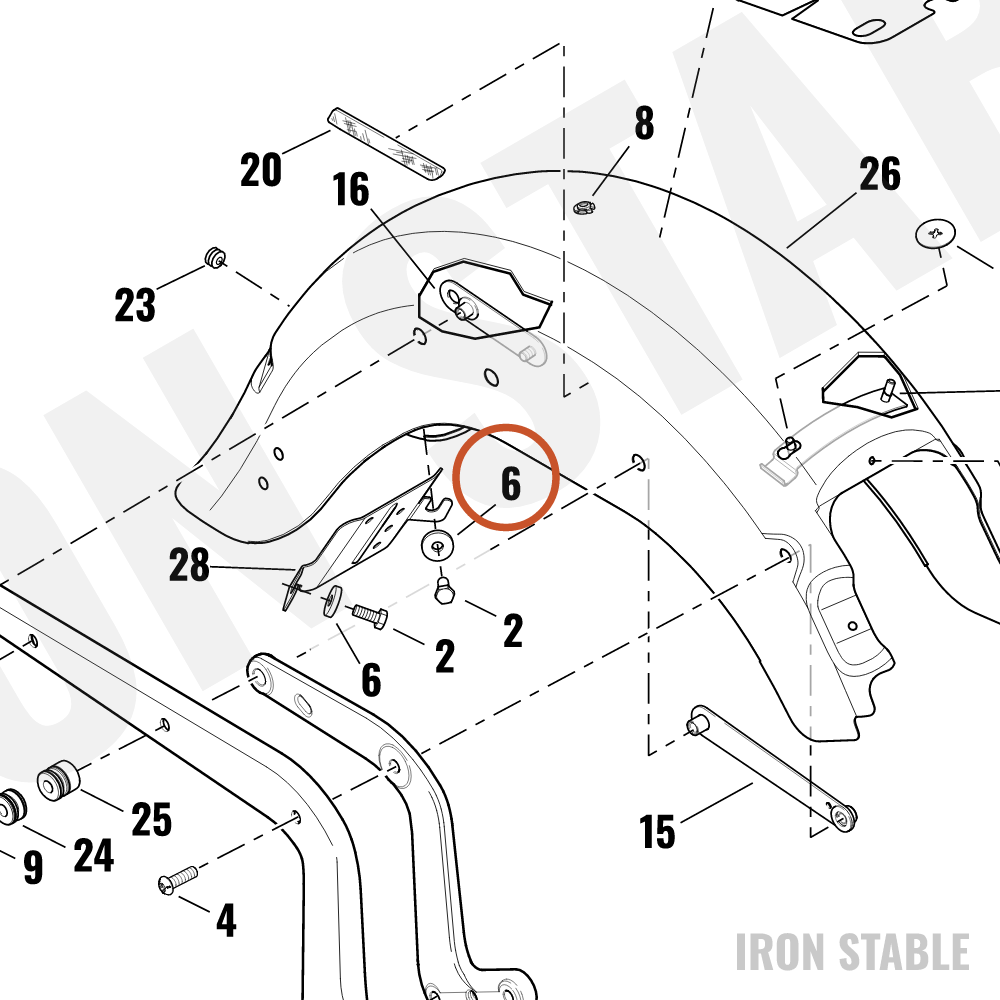 Harley-Davidson Washer, Flat