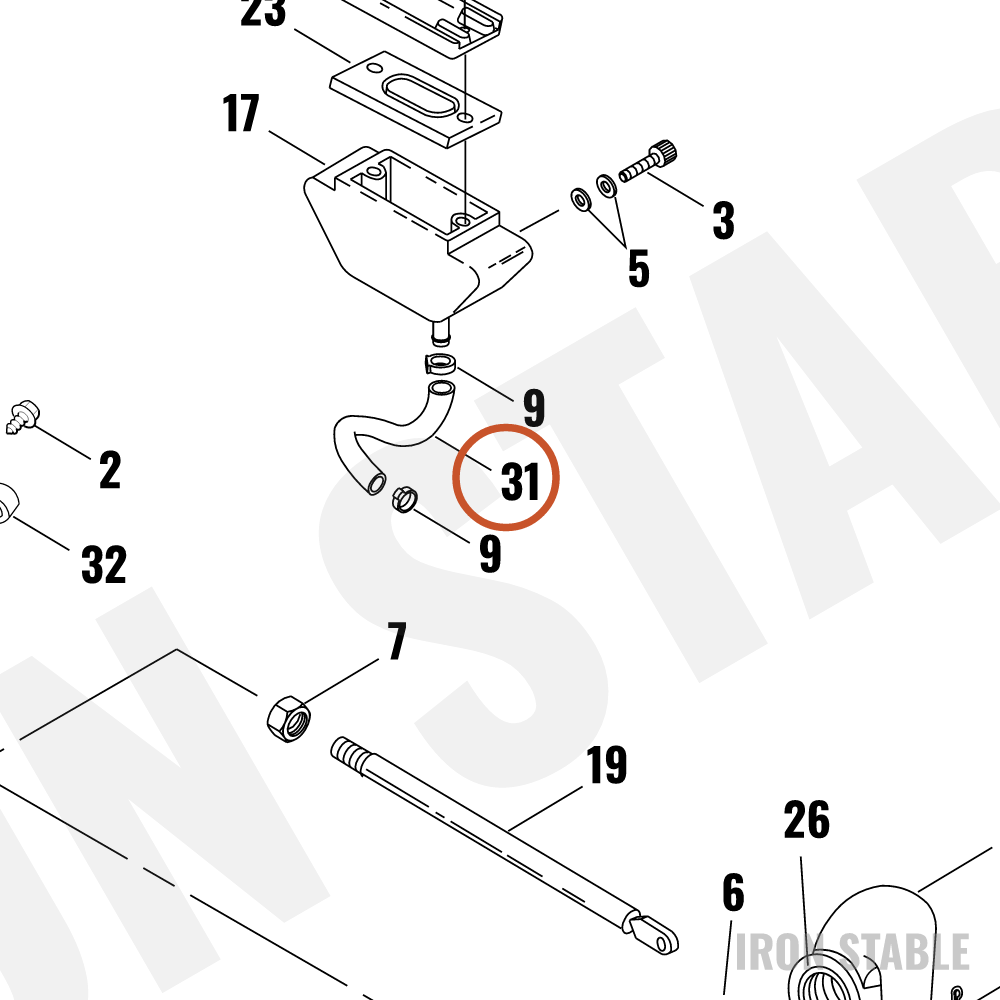 Harley-Davidson Fuel Line, X