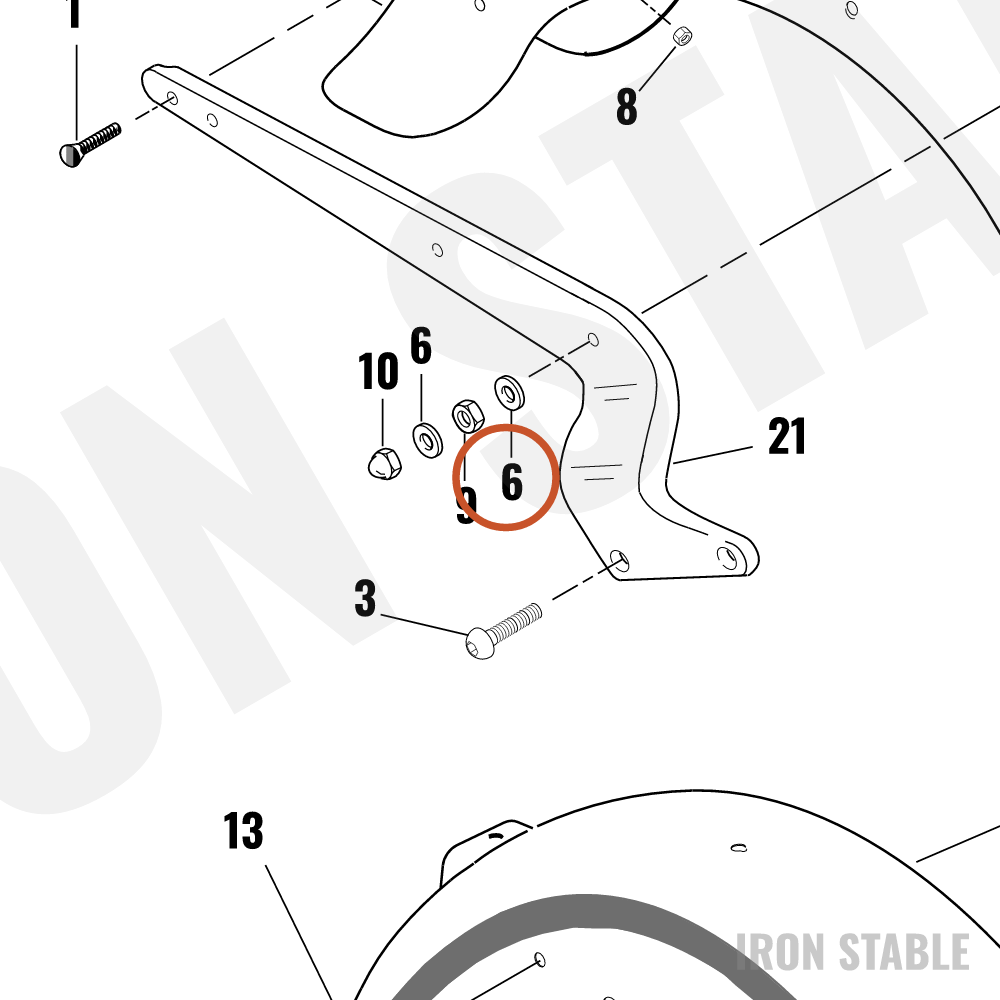 Harley-Davidson Washer, Flat
