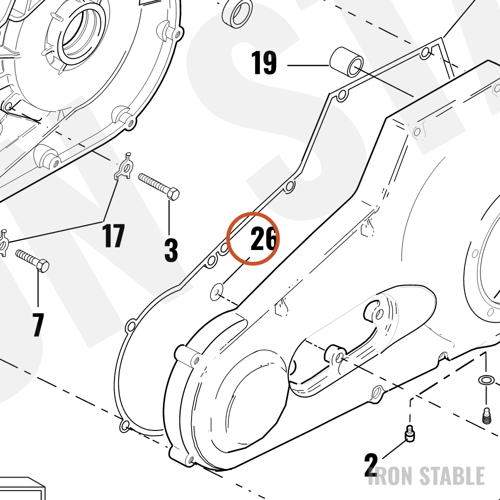 Harley-Davidson Gasket, Inspect Cover