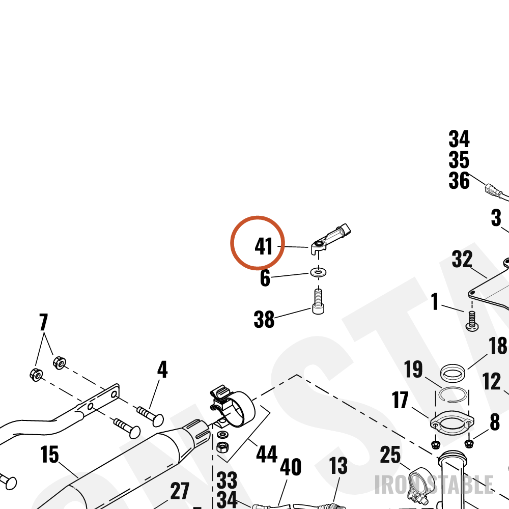 Harley-Davidson Clip, Exhaust Valve Cable
