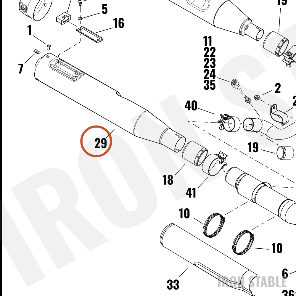Harley-Davidson Sub-Assembly, Muf, Rh, Scchrm, W/Out E
