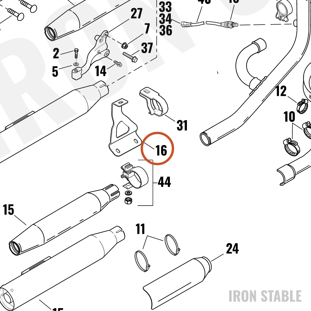 Harley-Davidson Support, Exhaust