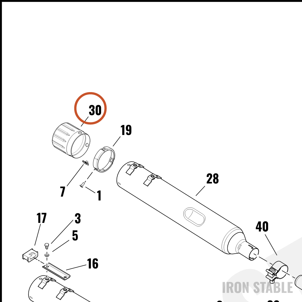 Harley-Davidson Endcap, Muf, Blk Onyx