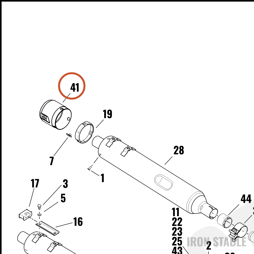 Harley-Davidson Endcap, Muf, Lh, Assembly, Blk Onyx