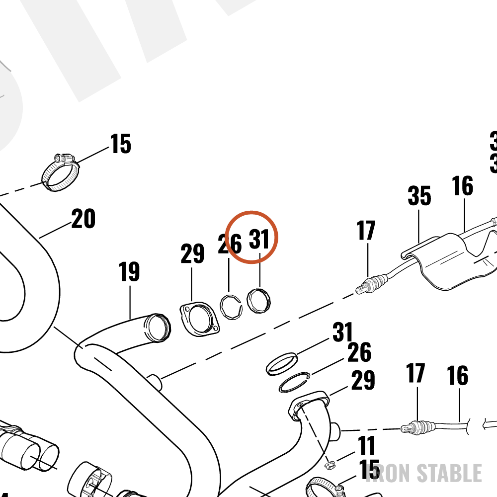 Harley-Davidson Gasket, Exhaust