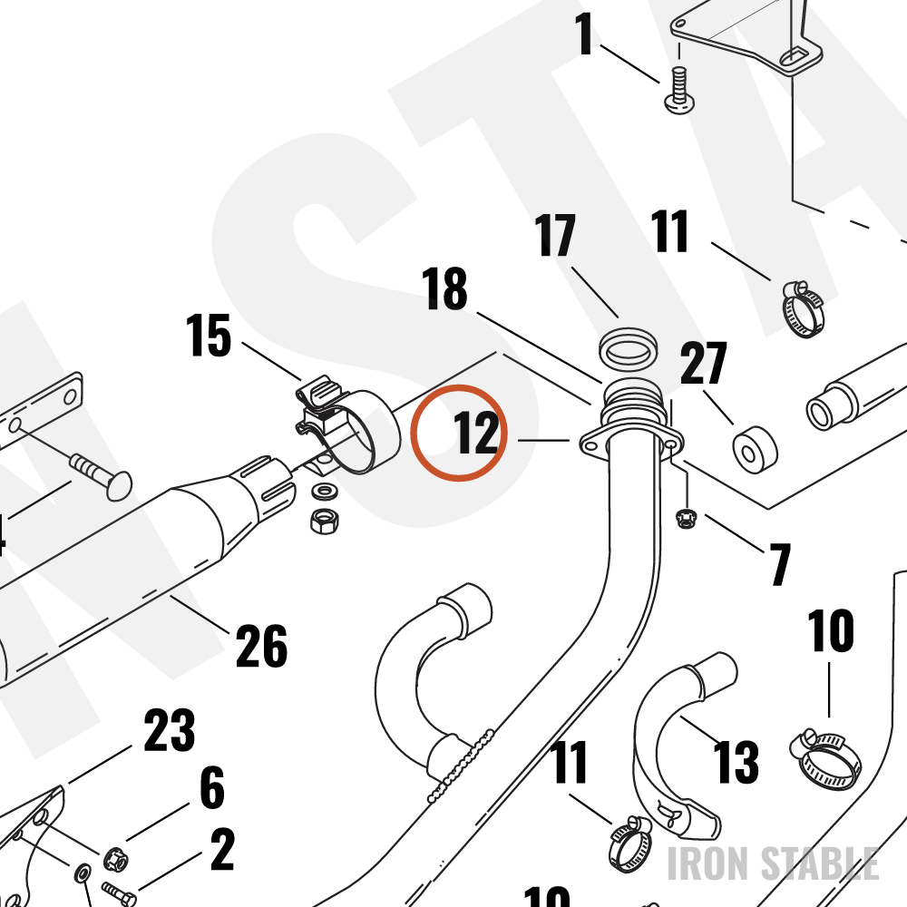 Harley-Davidson Flange, Exhaust Pipe