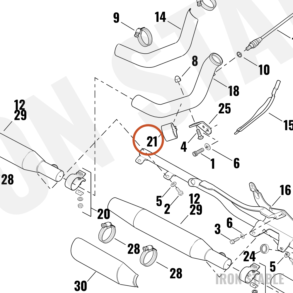Harley-Davidson Clamp, Exhaust Pipe