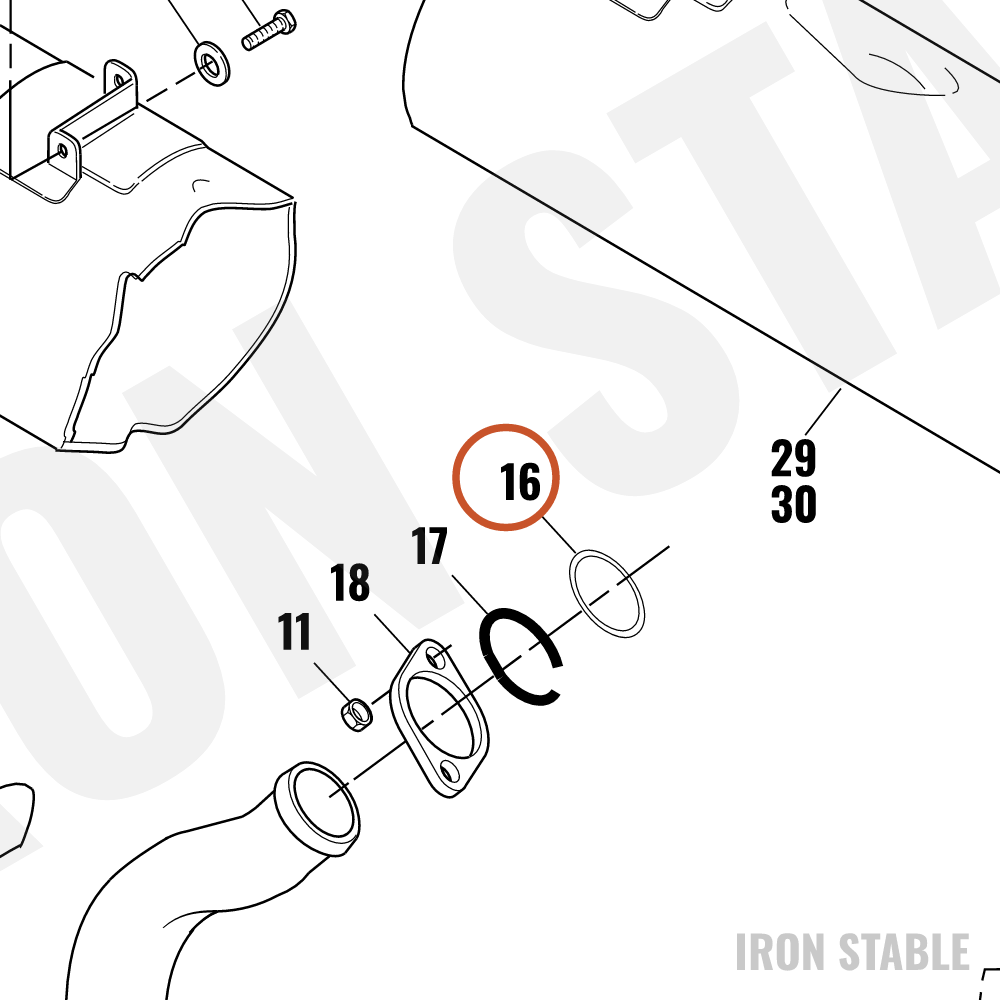 Harley-Davidson Gasket, Exhaust Port
