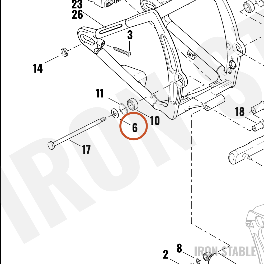 Harley-Davidson Washer Hardened