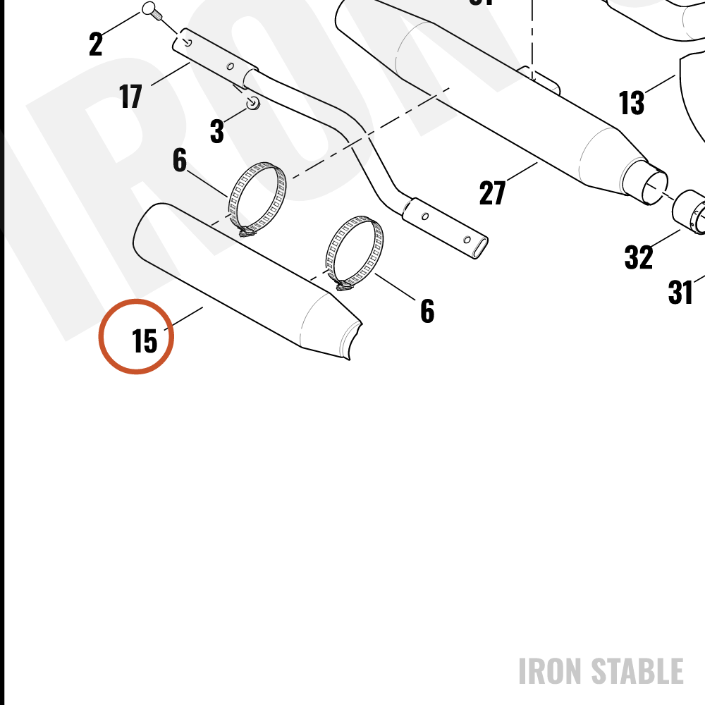 Harley-Davidson Muffler Shield Assembly