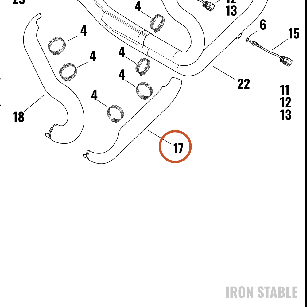 Harley-Davidson Sub-Assembly, Exhaust Shld, Front