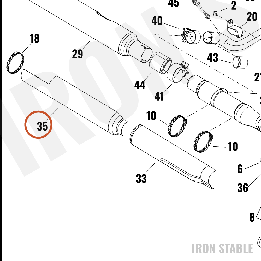 Harley-Davidson Shield, Exhaust, Muf, Rh, Scchrm