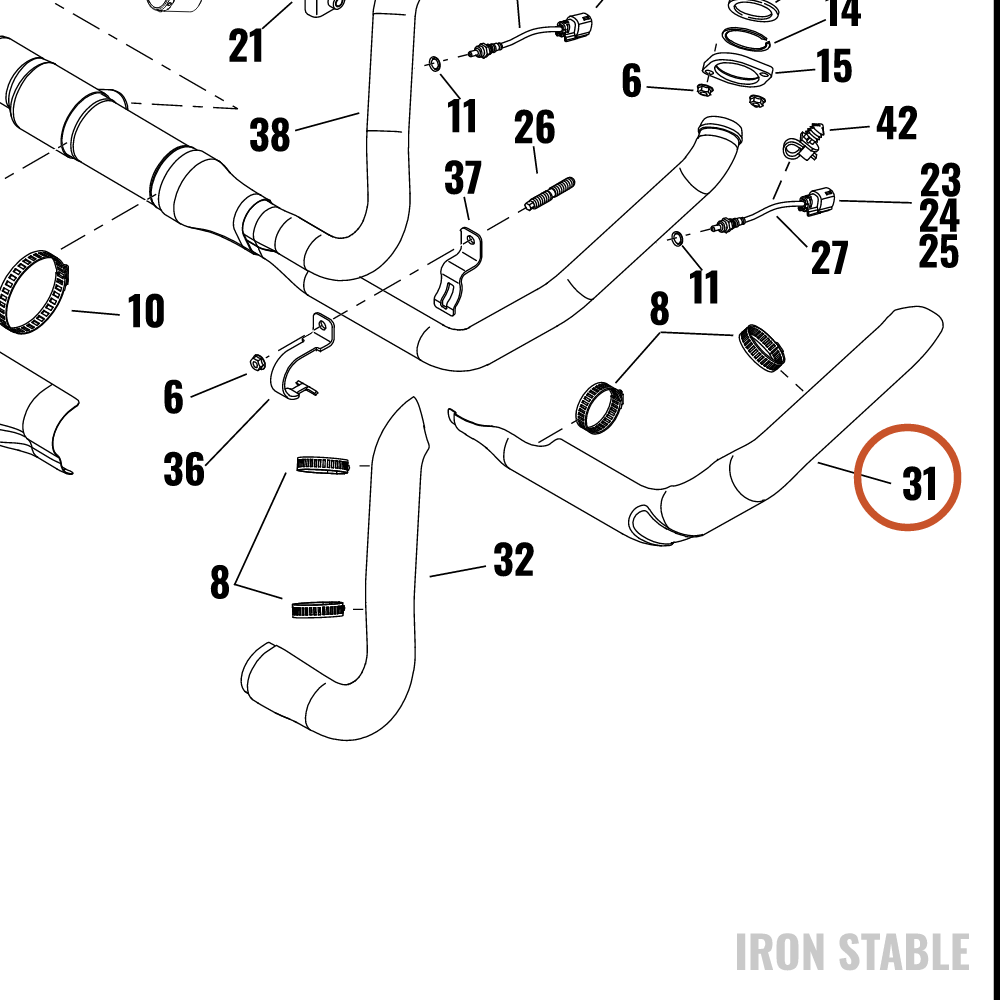 Harley-Davidson Shield, Exhaust, Fr Pipe, Scchrm