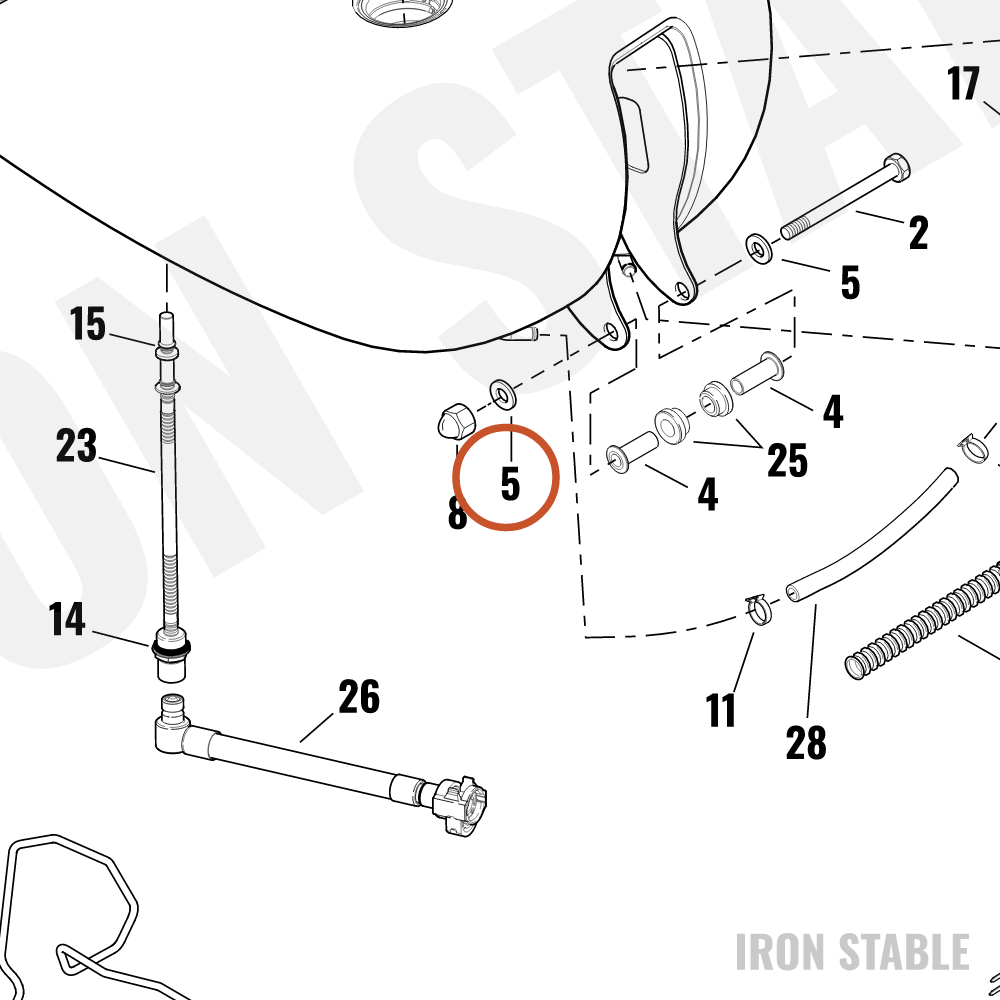 Harley-Davidson Washer, Ferrous, Heat-Treated