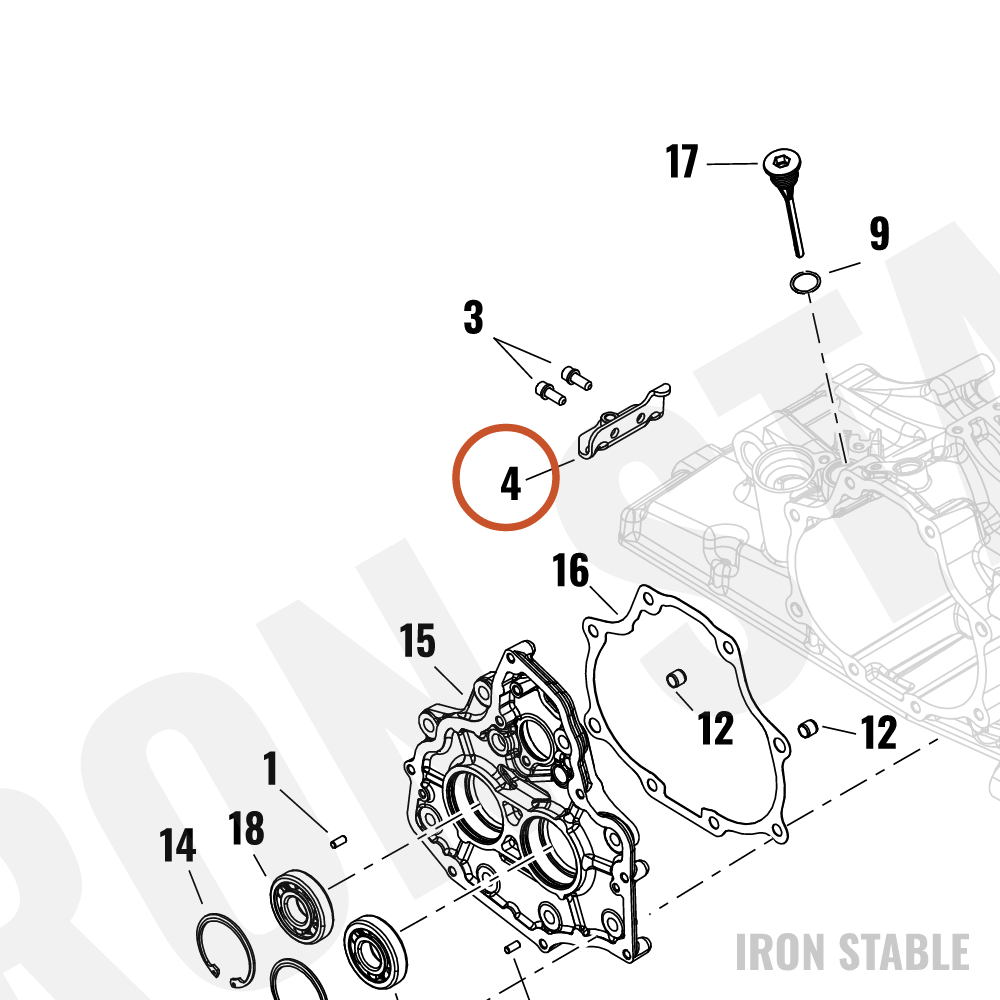 Harley-Davidson Bracket, Exhaust Mt, Clamp