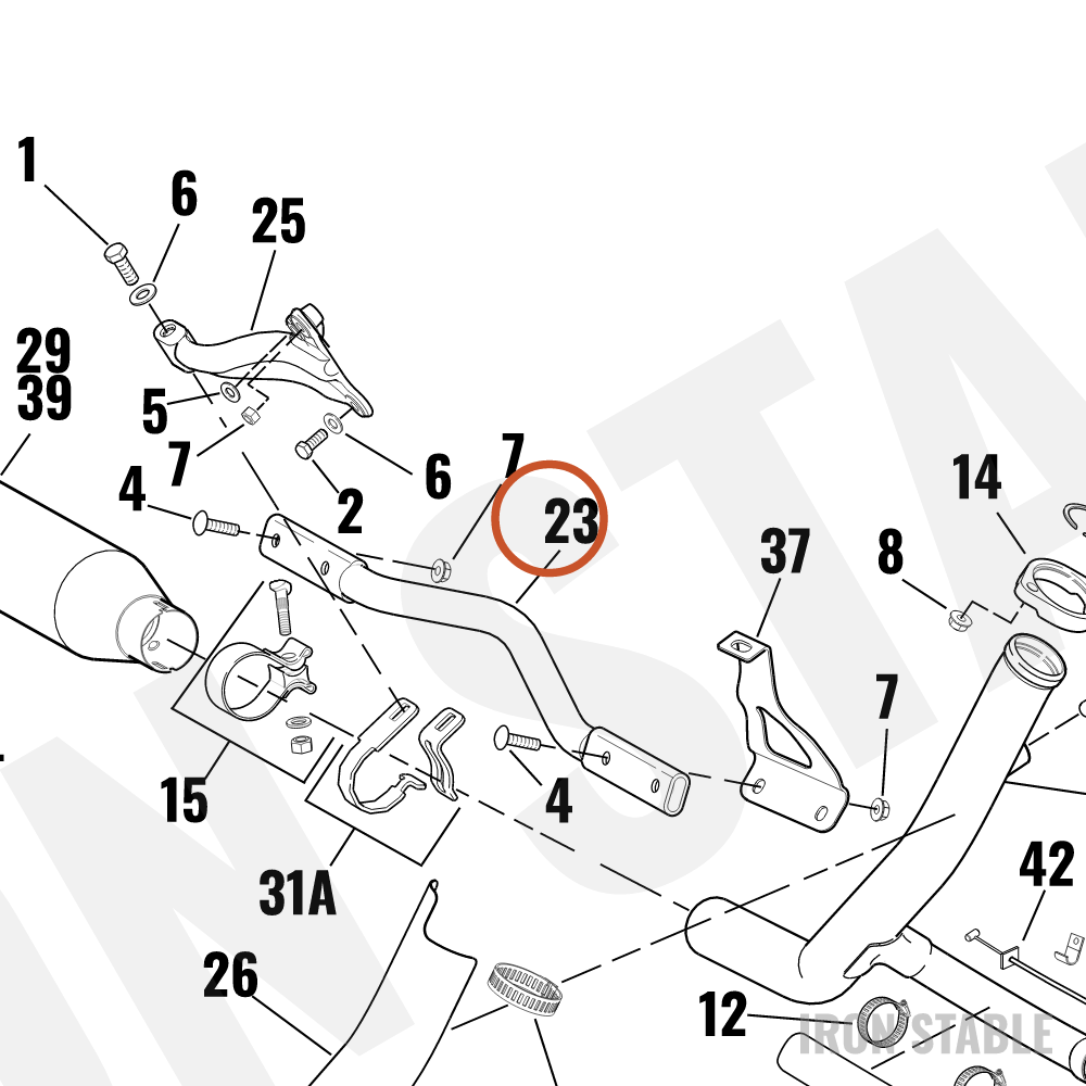 Harley-Davidson Bracket, Mflr Suprt