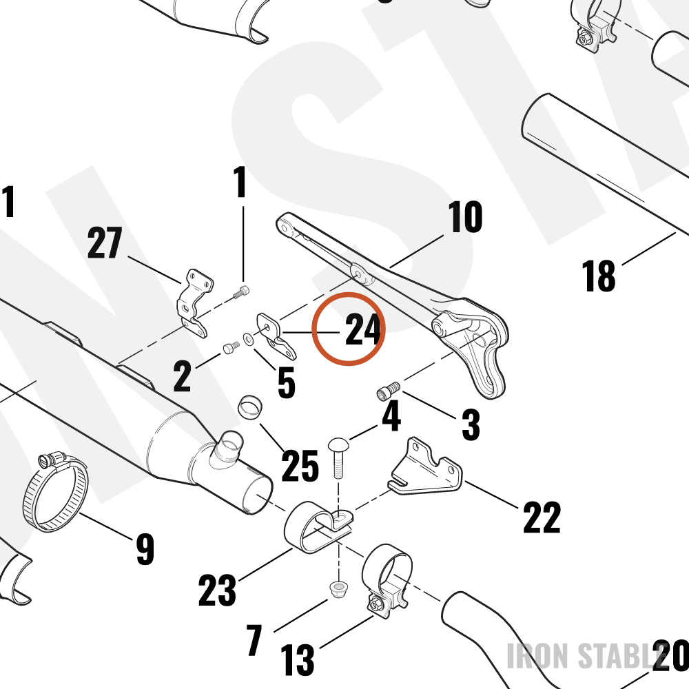 Harley-Davidson Bracket, Muffler