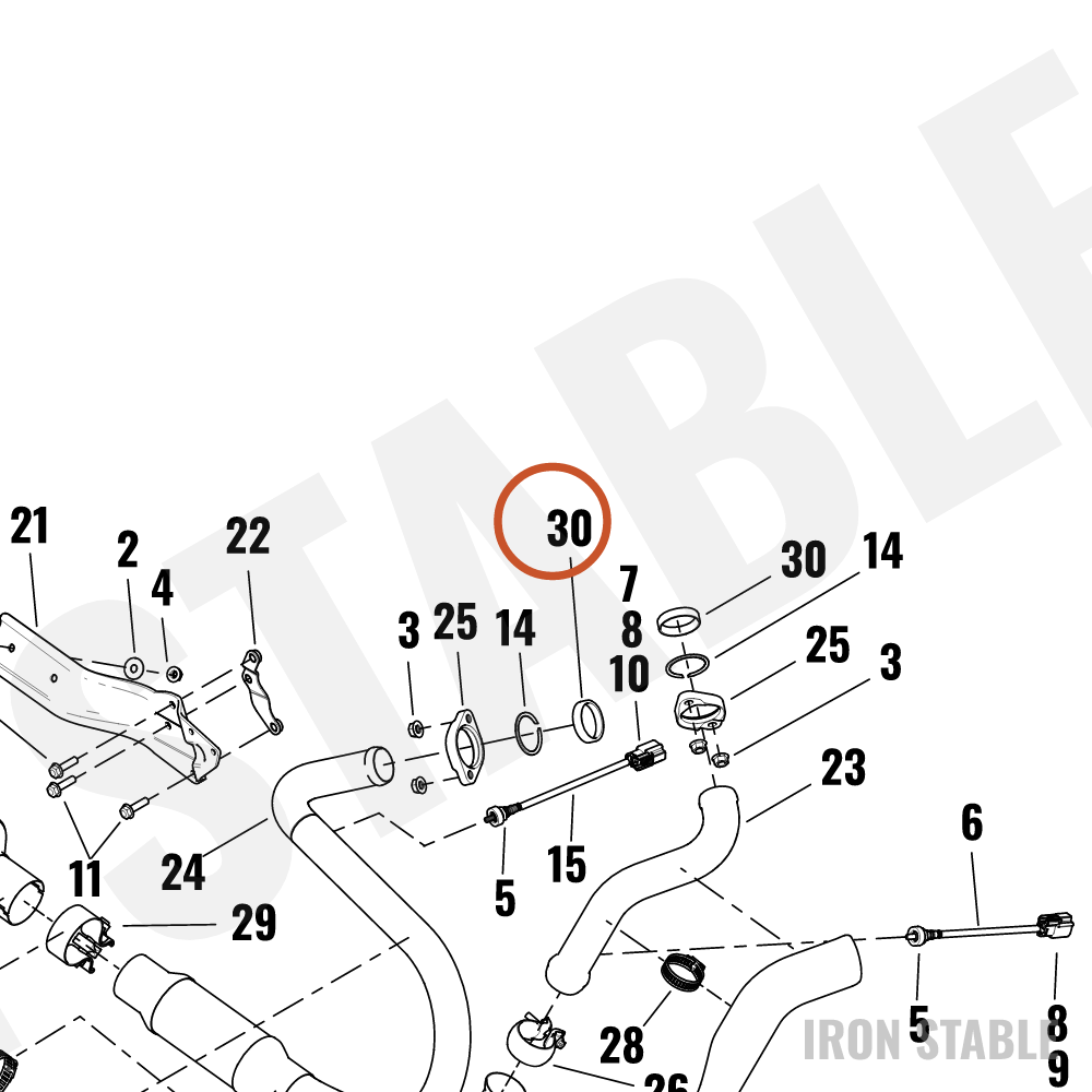 Harley-Davidson Gasket, Exhaust Flange
