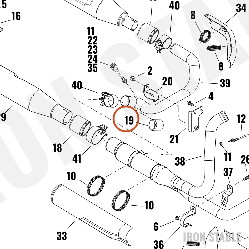 Harley-Davidson Gasket, Exhaust, X