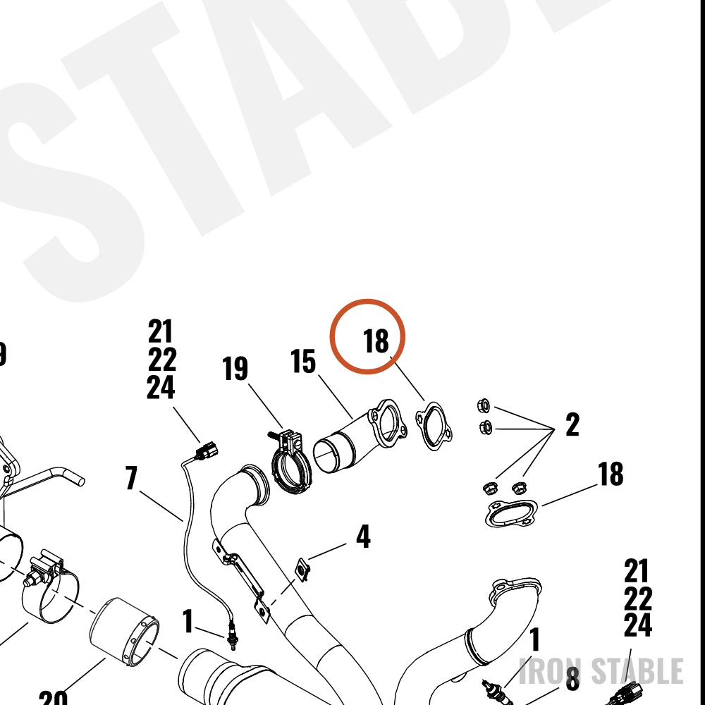 Harley-Davidson Gasket, Exhaust, Port, Oval