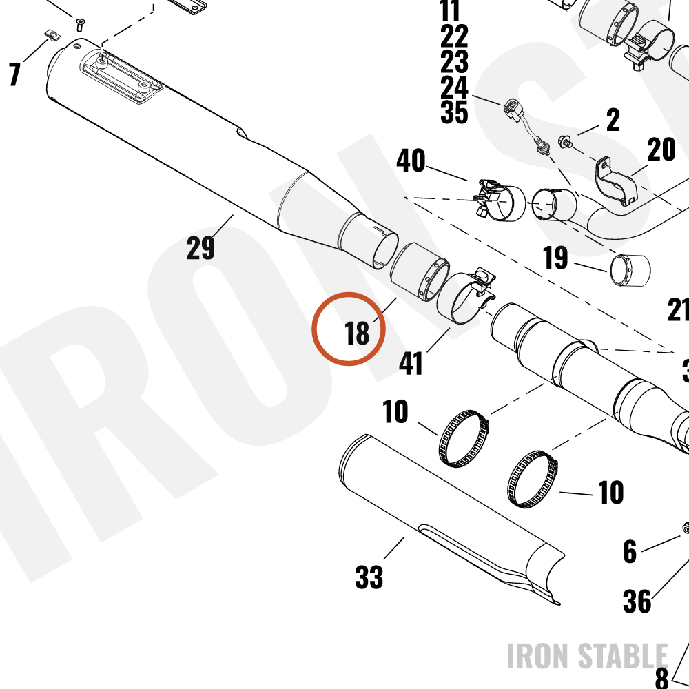 Harley-Davidson Gasket, Exhaust, Muffler-Header