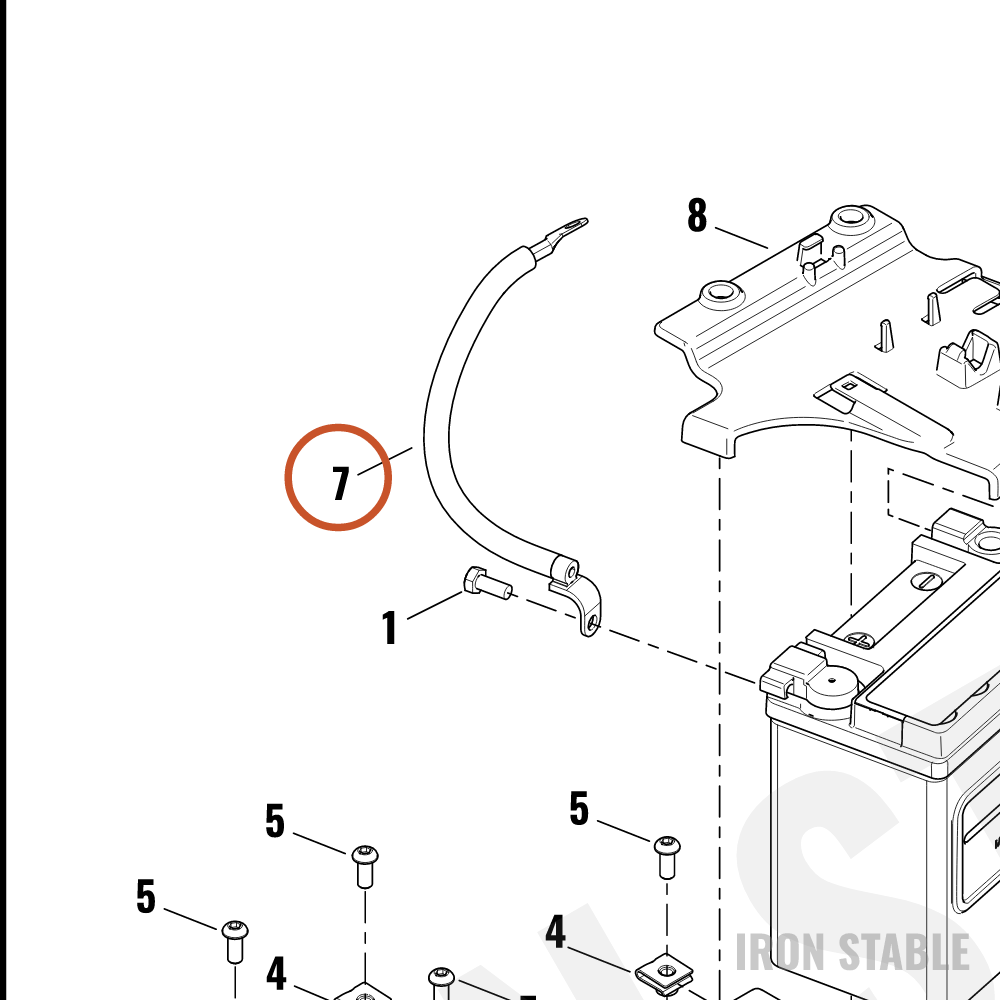 Harley-Davidson Cable Assembly, Solenoid-To-Battery