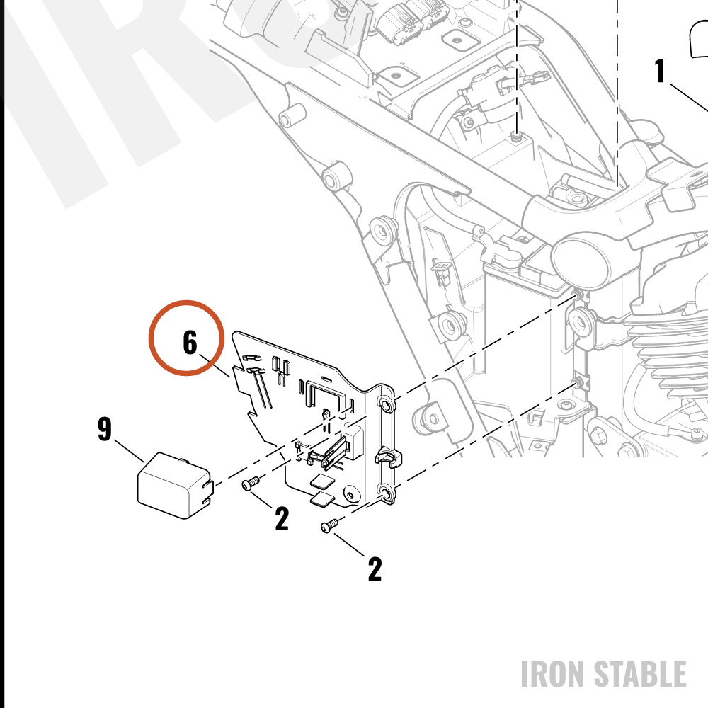 Harley-Davidson Support, Elec Comp, Battery Pan