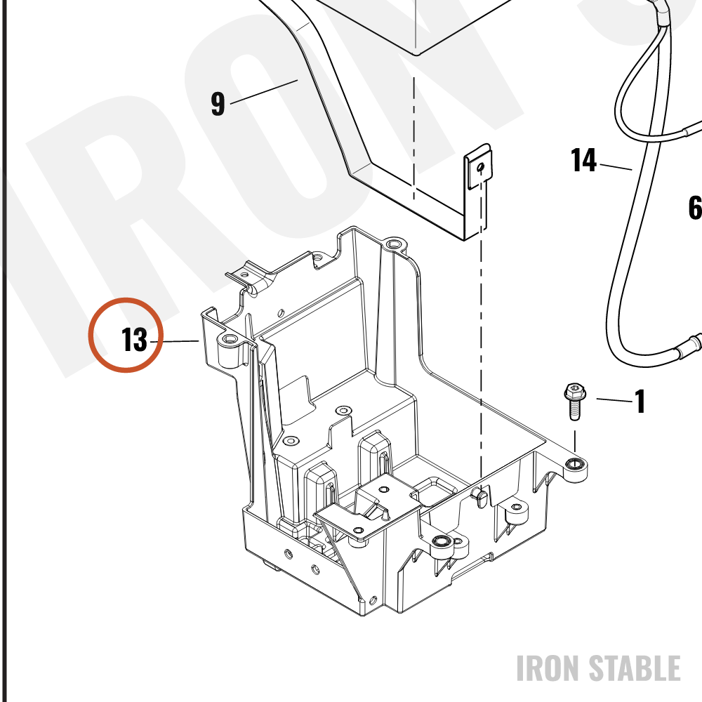 Harley-Davidson Pan, Bat, Molding