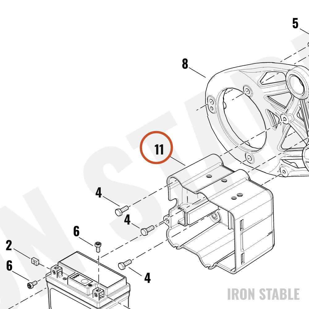 Harley-Davidson Pan, Bat, 12v, Bat, Box