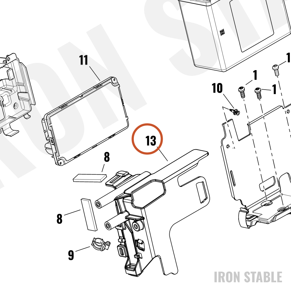 Harley-Davidson Strap, Bat, Rigid Bolt On