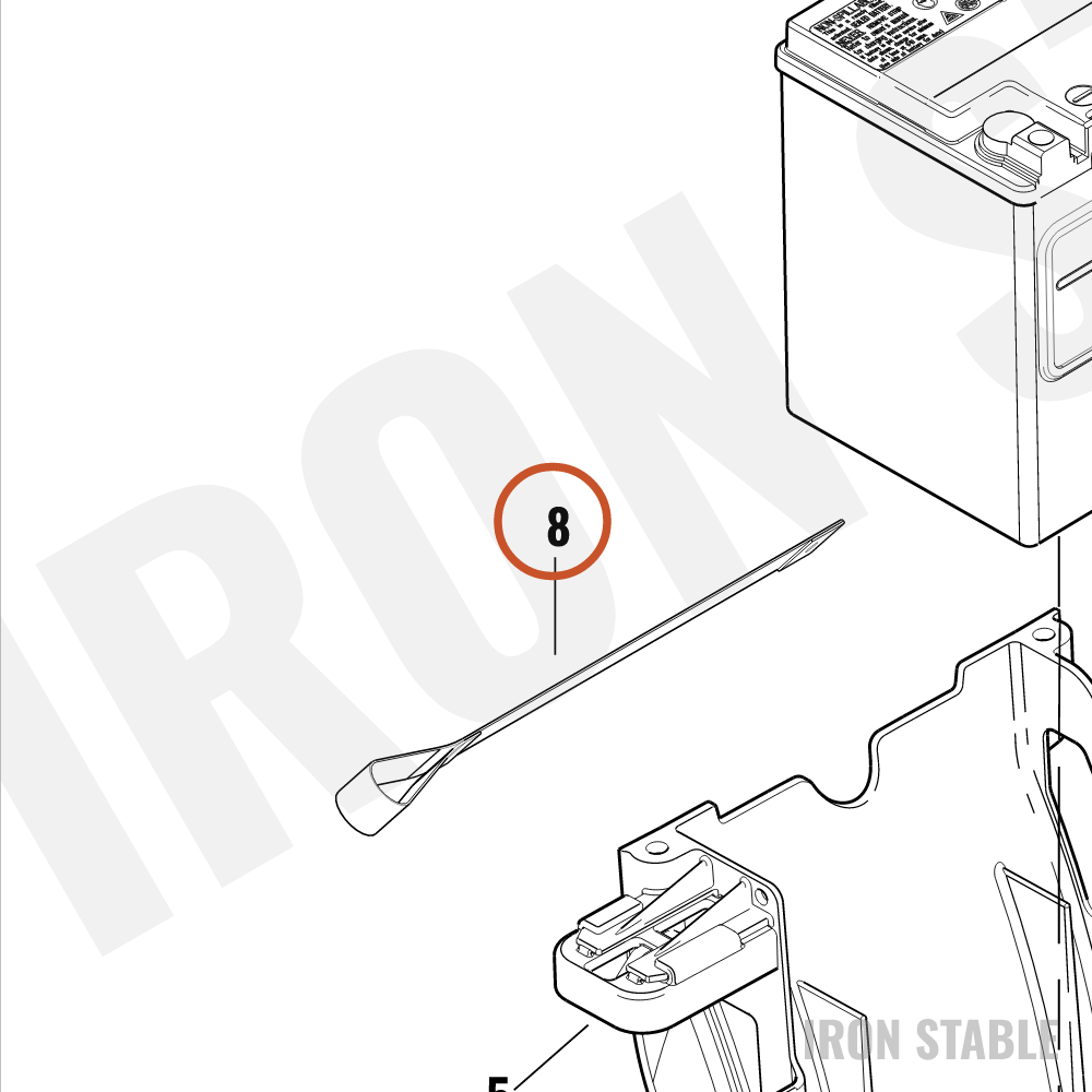 Harley-Davidson Strap, Battery Removal