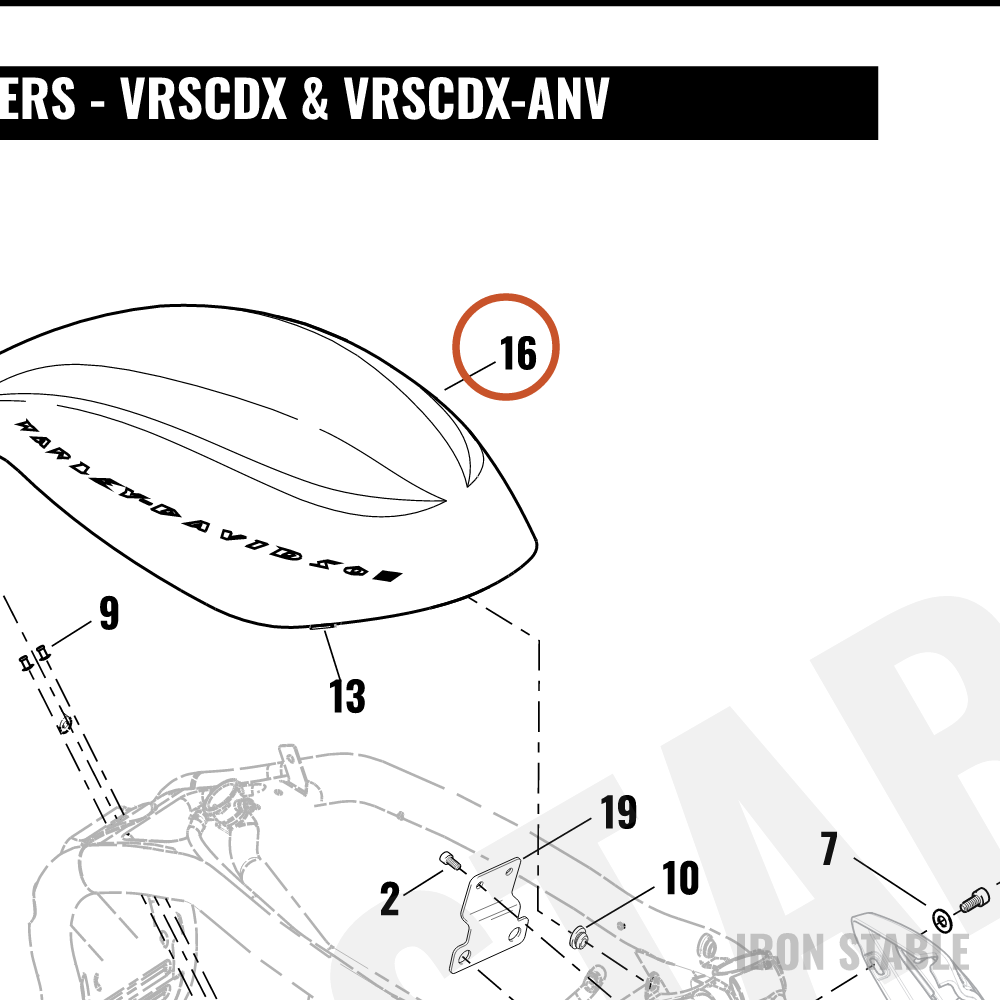 Harley-Davidson Cover, Airbox(Prime E-Coat)