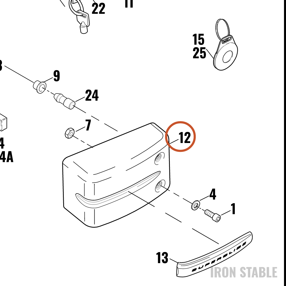 Harley-Davidson Cover Assembly, Elec Pnl/Blk Wrnkle