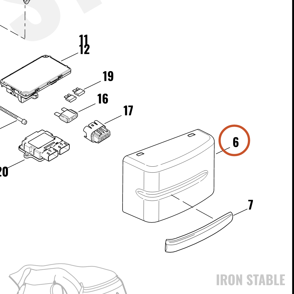 Harley-Davidson Cover Assembly, Elec-Panel, Black