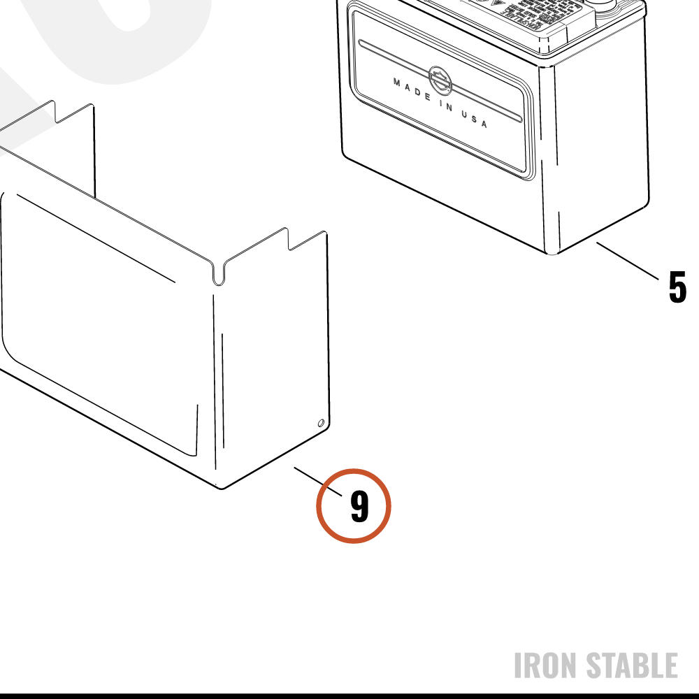 Harley-Davidson Battery Cover, Chrome