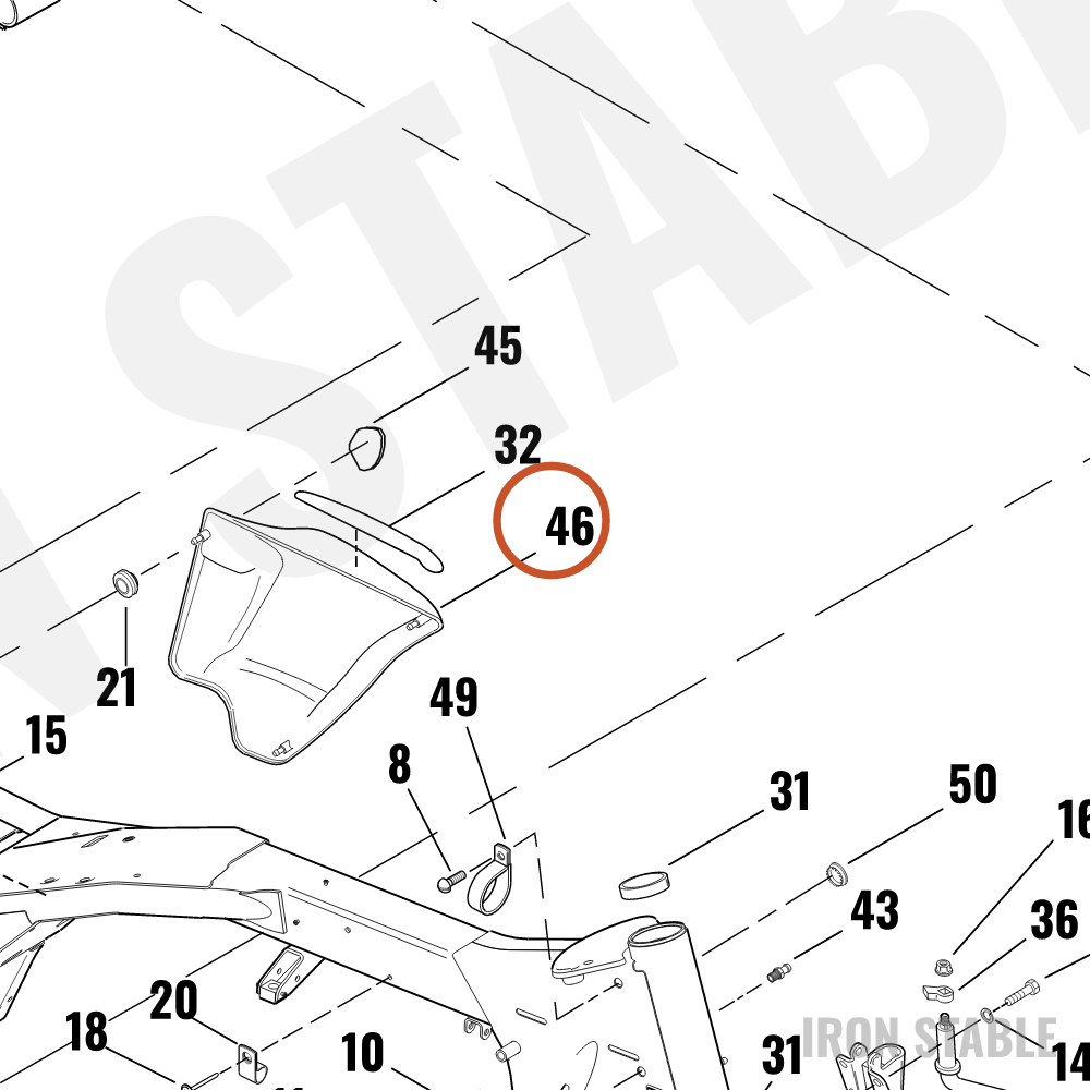 Harley-Davidson Sidecover Assembly, Lh