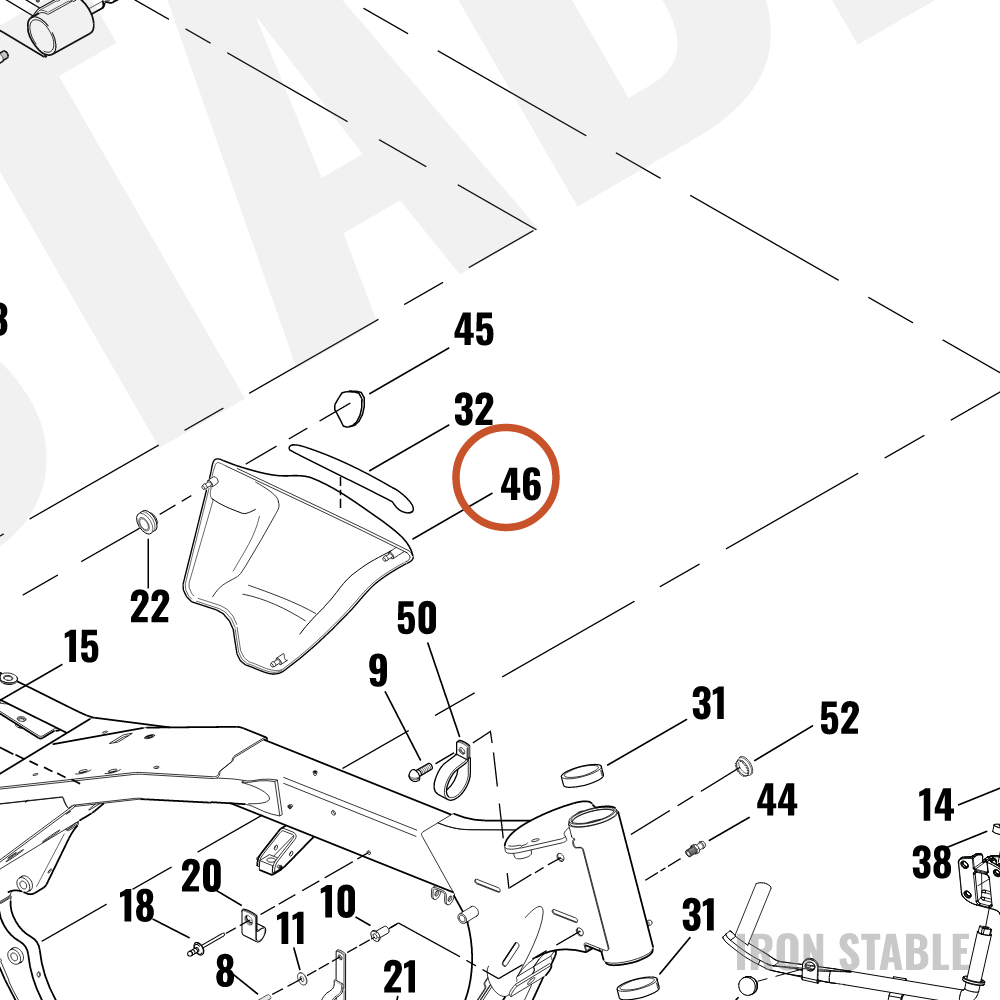 Harley-Davidson Sidecover Assembly, Lh