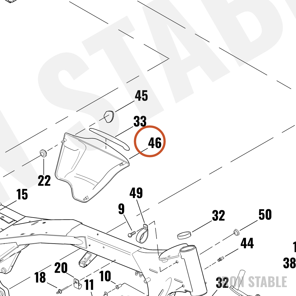 Harley-Davidson Sidecover Assembly, Lh
