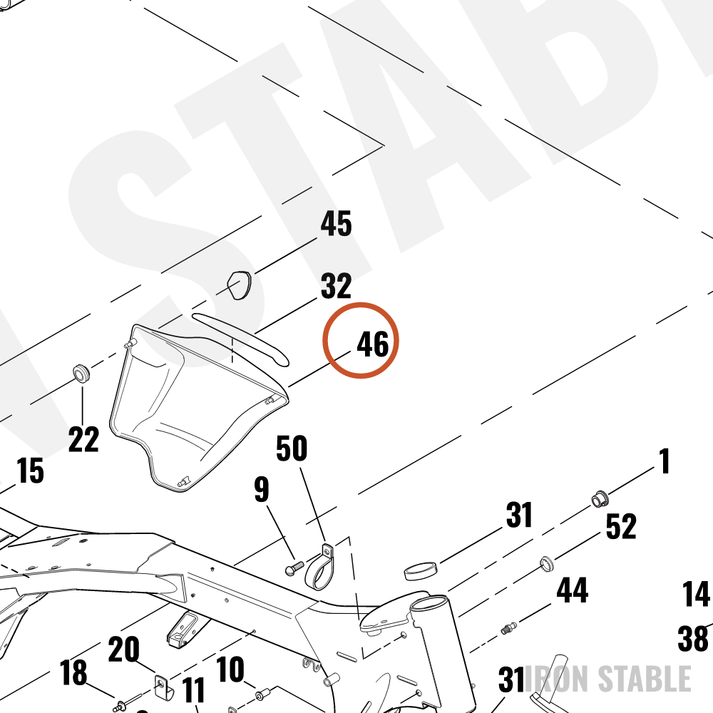 Harley-Davidson Sidecover Assembly, Lh