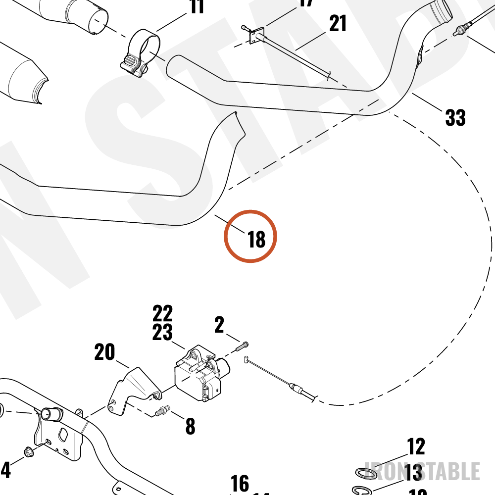 Harley-Davidson Heatshield Assembly, Rr Exhaust