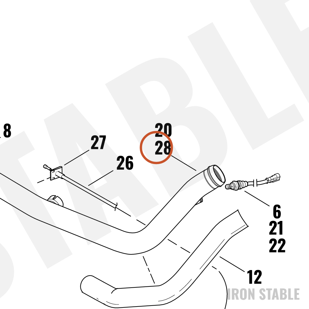 Harley-Davidson Exhaust Pipe Assembly, Rr/Chrome, Hdi