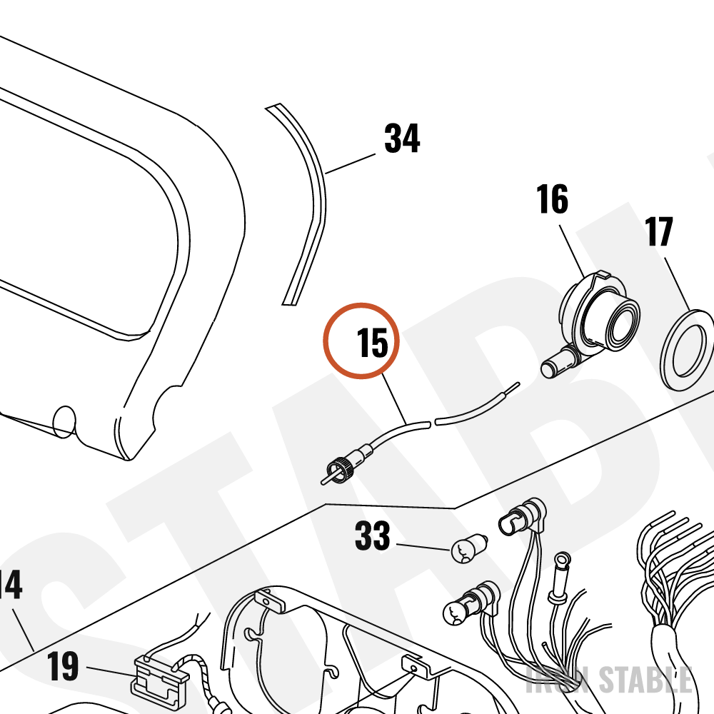 Harley-Davidson Speedometer Cable