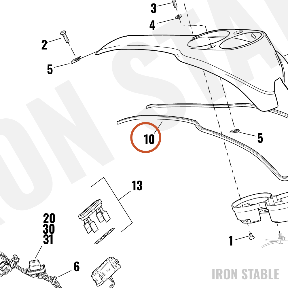 Harley-Davidson Console, Rim Strip