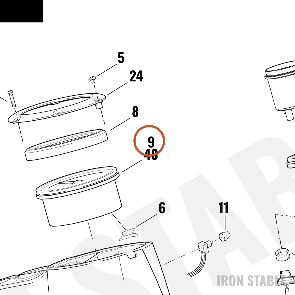 Harley-Davidson Speedo, 5/Mph, Calib/Alum Face