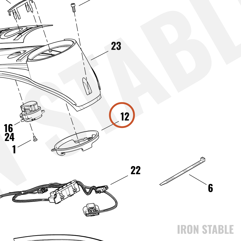 Harley-Davidson Bracket, Elec Mt, X
