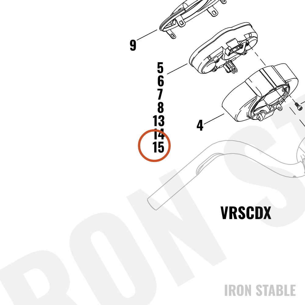 Harley-Davidson Instr, Cluster/Speedo, X