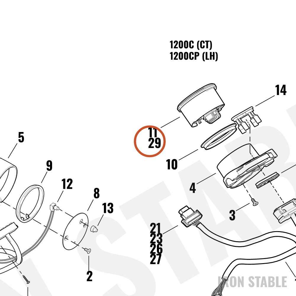 Harley-Davidson Speedo, 4/Dual/Calib, S-S